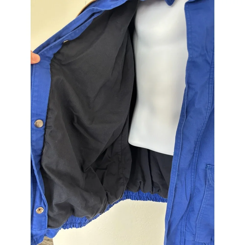 Bulwark Jacket 3XL Blue Excel FR work Fire Resistant Bomber JLJ8RB3 Lineman coat